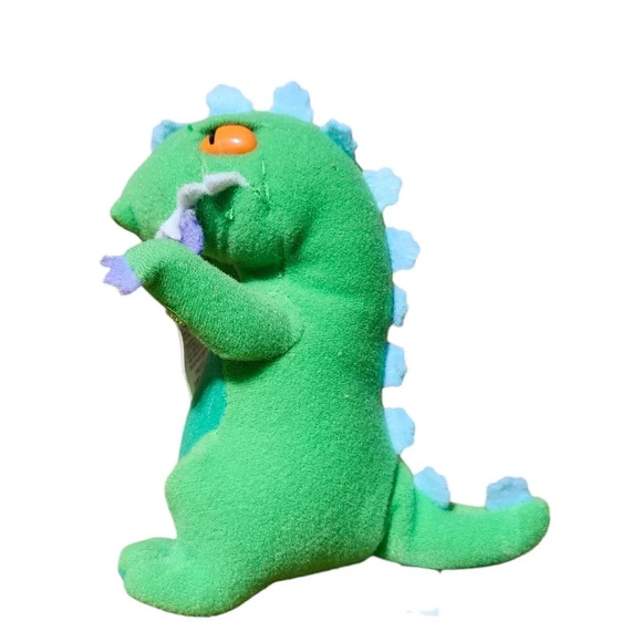 1997 Mattel Nickelodeon Rugrats Reptar 5" Toon Team Stuffed Animal Plush - Picture 3 of 5